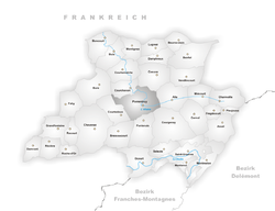 Karte Gemeinde Porrentruy